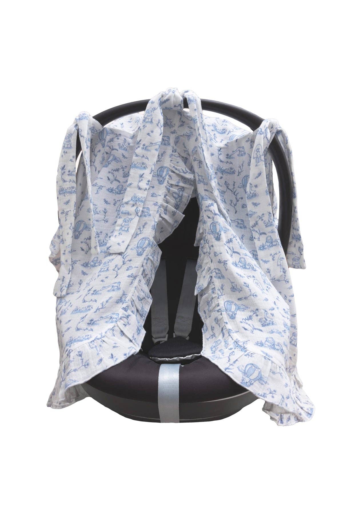 Atelier Babbi - Stroller Cover - Toile De Jouy / Blue