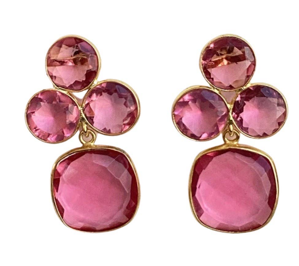 Julie Ryan Design - Seraphina Gold Plated Lightweight Dangle Earrings