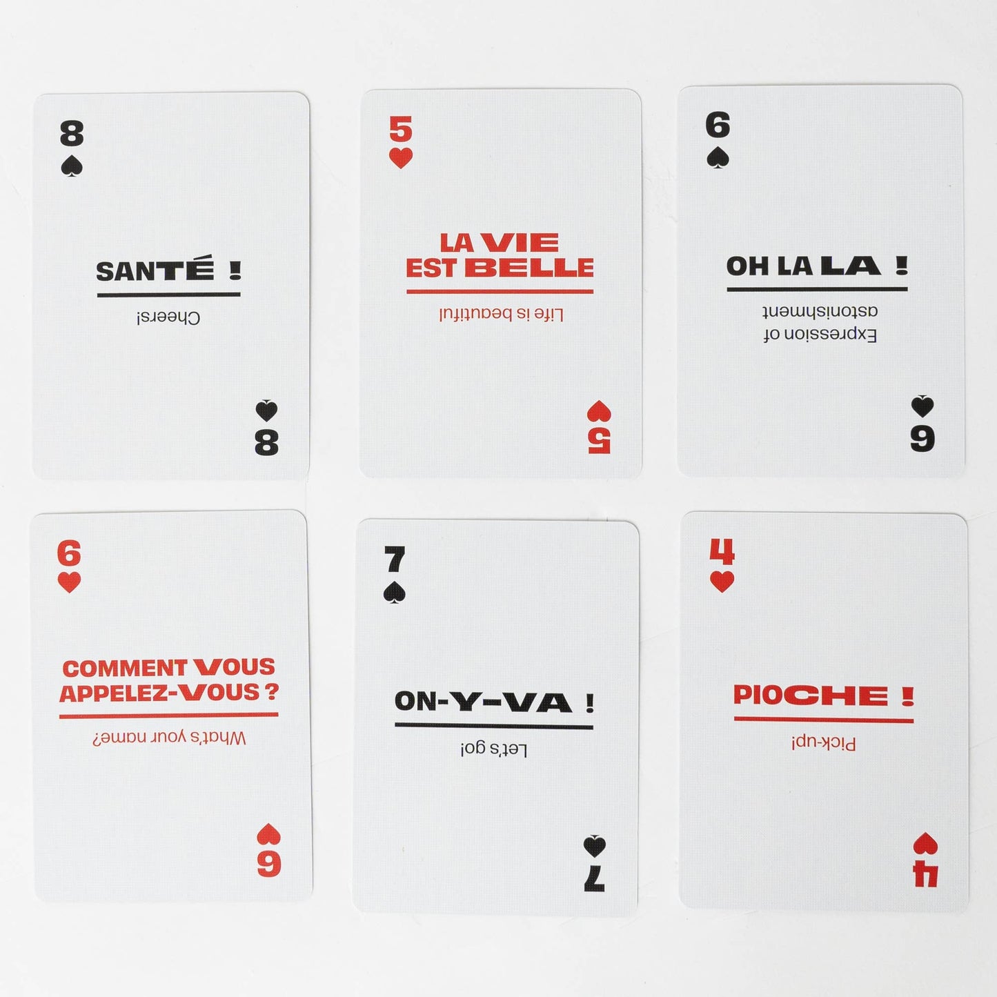 Lingo Playing Cards - French Travel Playing Cards in Tin Travel Case
