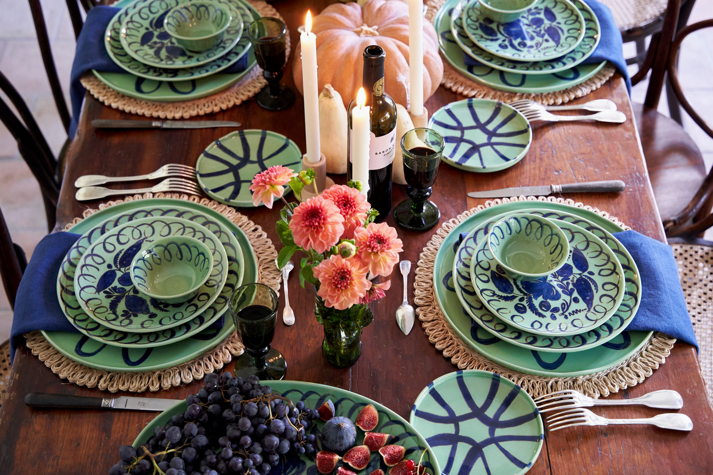 Amalfi Oval Tray - Green