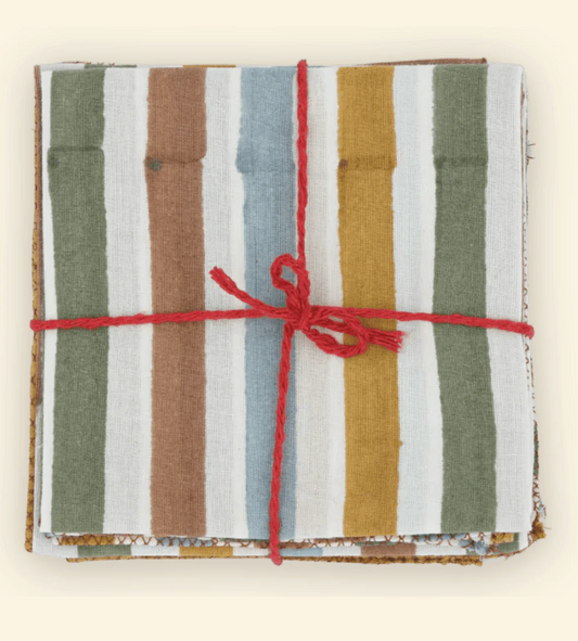 Suzette Green Stripe Set