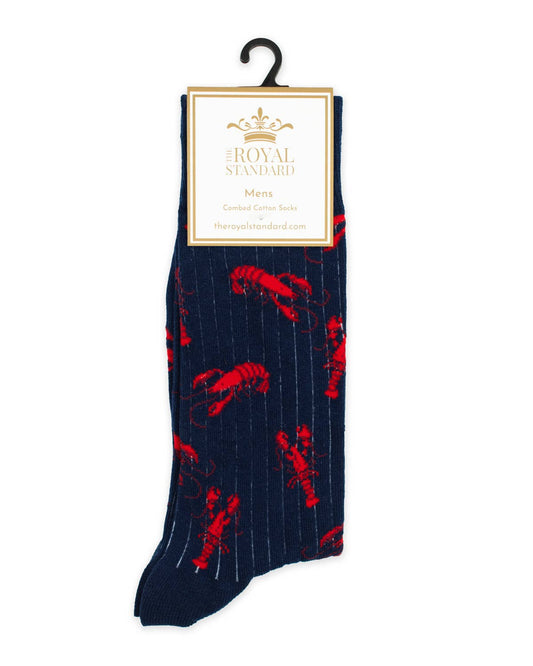 The Royal Standard - Men's Let's Get Cray Socks    Navy/Red/White   One Size