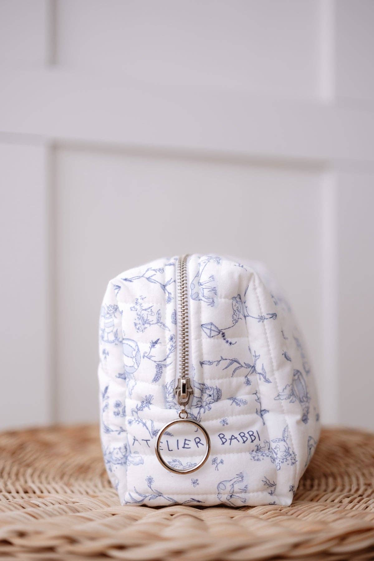 Atelier Babbi - Diaper Pouch - Toile De Jouy / Blue
