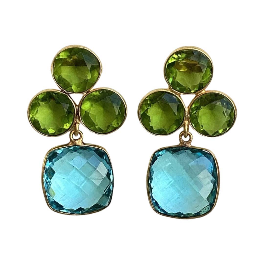 Julie Ryan Design - Seraphina Gold Plated Lightweight Dangle Earrings