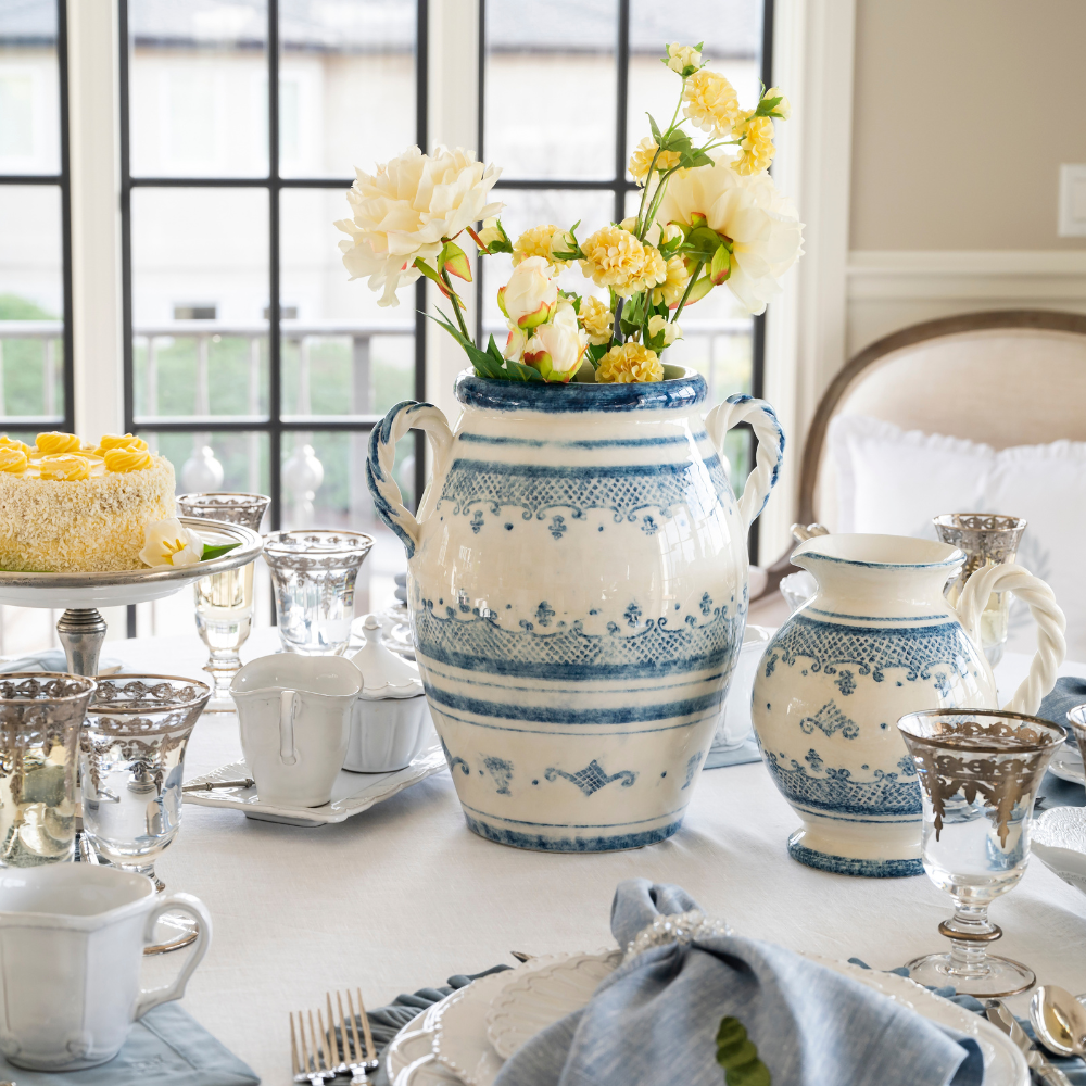 Italian Hand-painted Urn
