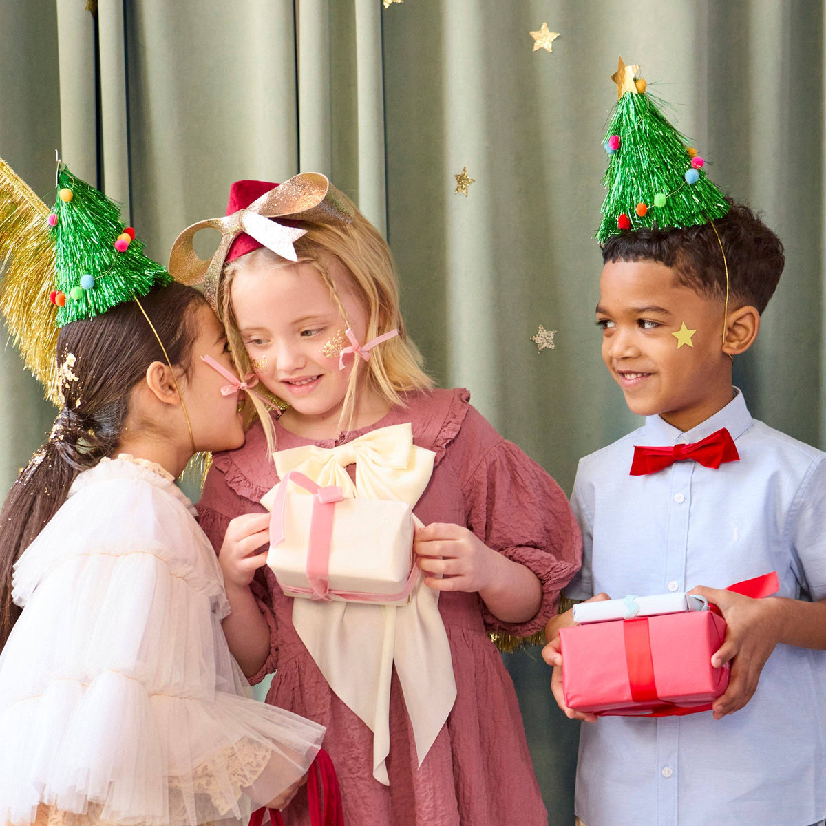 Christmas Tree Party Hats – Pack of 6