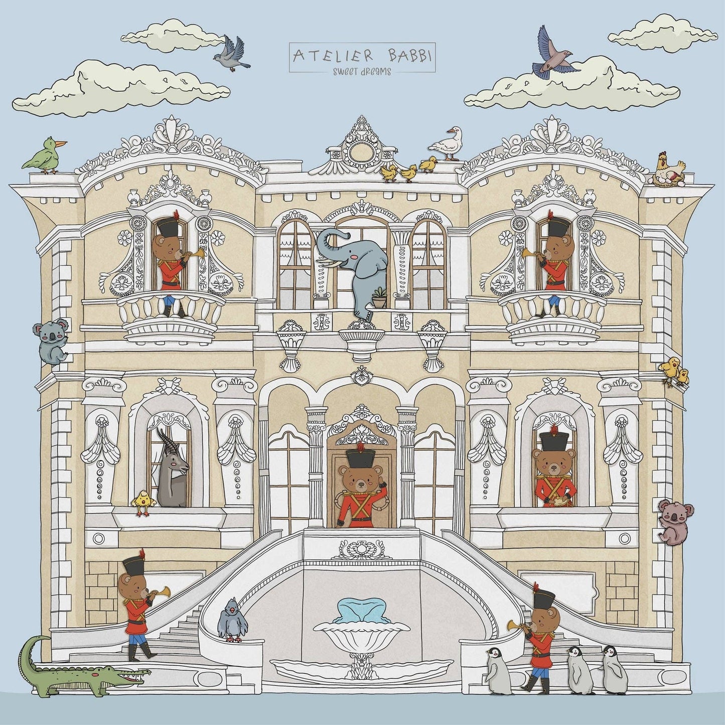 Atelier Babbi - Double-Layer Muslin Blanket - Royal Mansion