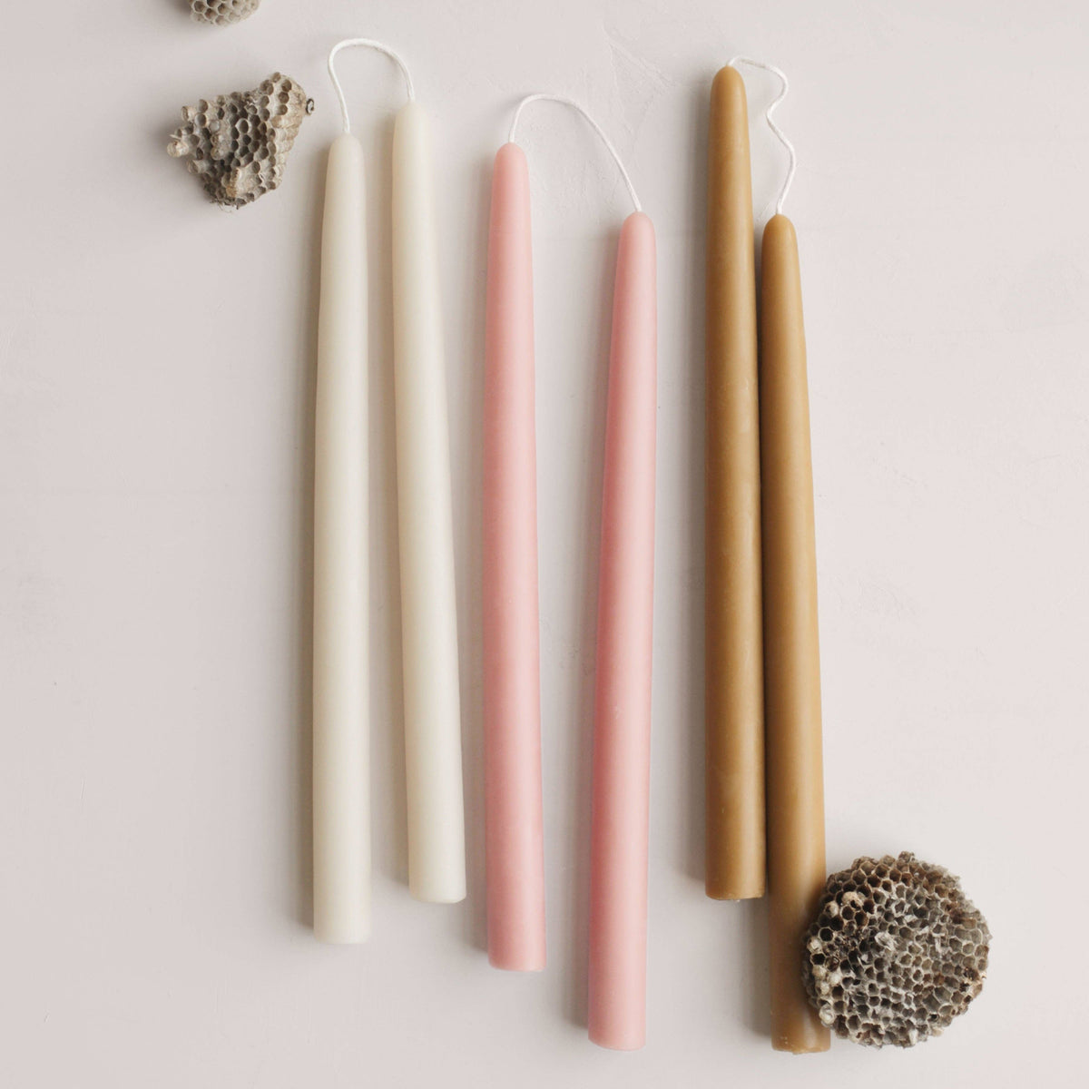 The Floral Society - 12" Beeswax Taper Candles