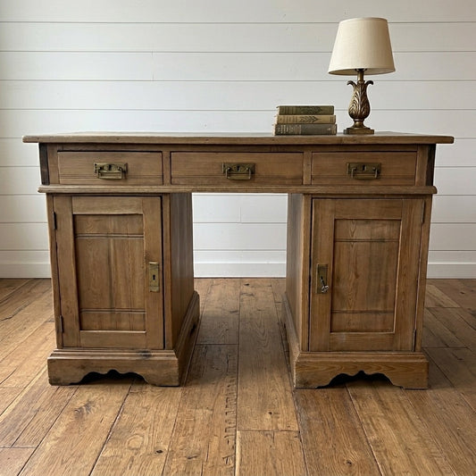 Antique Scandinavian Pine Desk