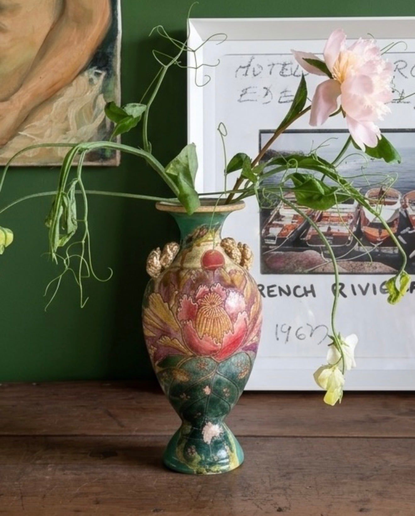 Magnificent Moriage Porcelain Vase