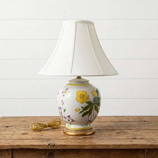 New Floral Porcelain Lamp