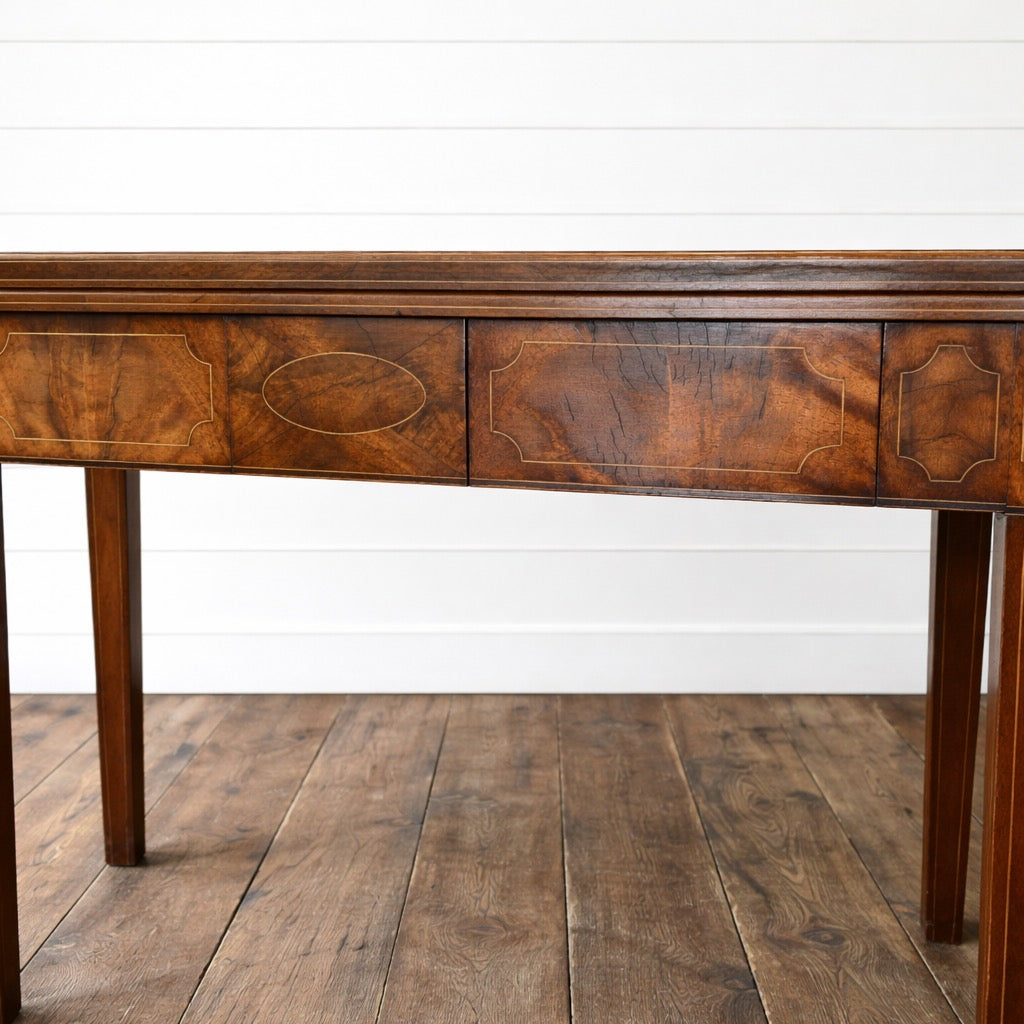 Mahogany Federal Demilune Table