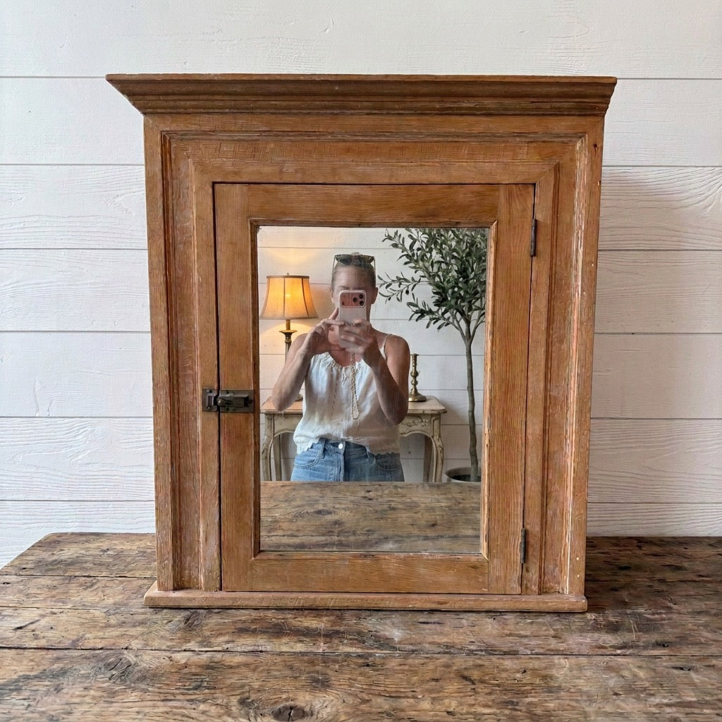 Antique Pine Medicine Cabinet