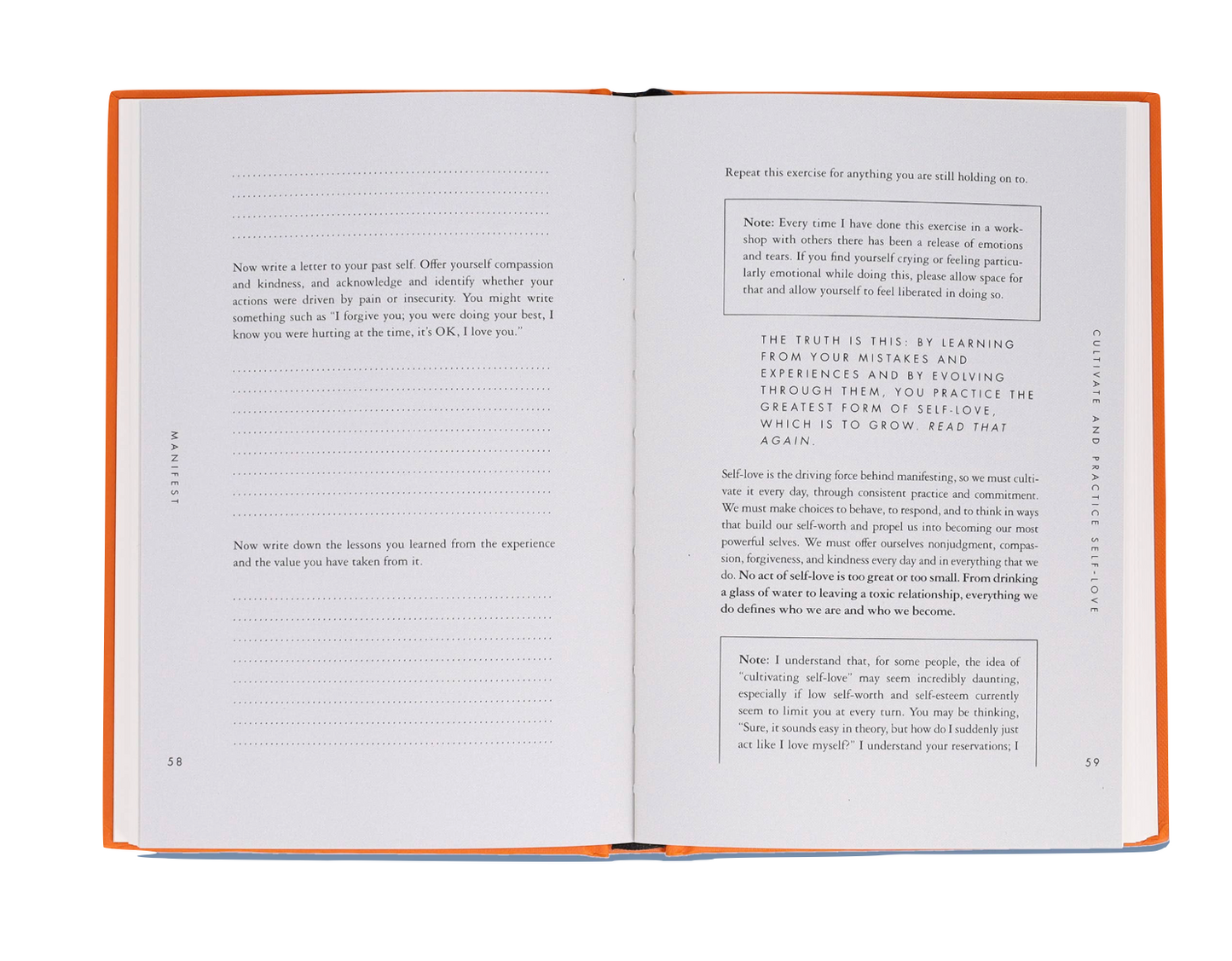 Open book with text on a white background