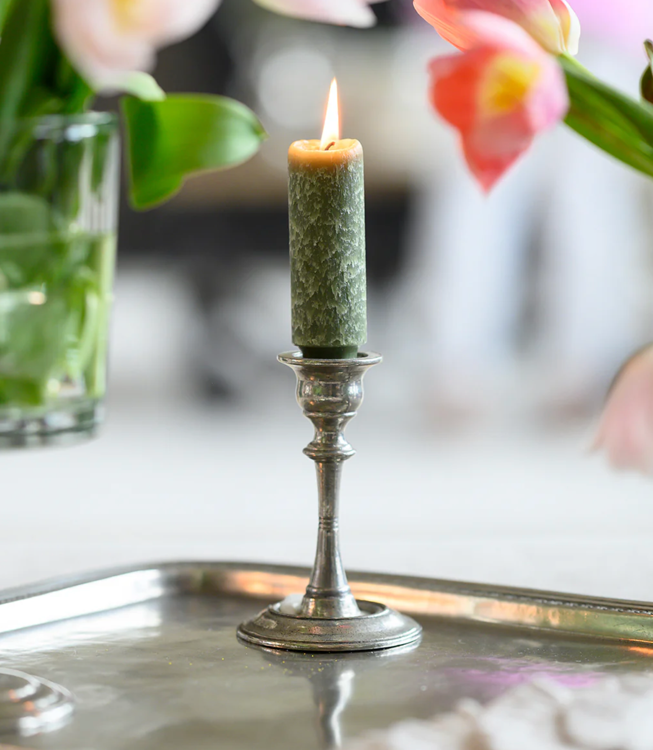 Timeless Pewter Candlesticks