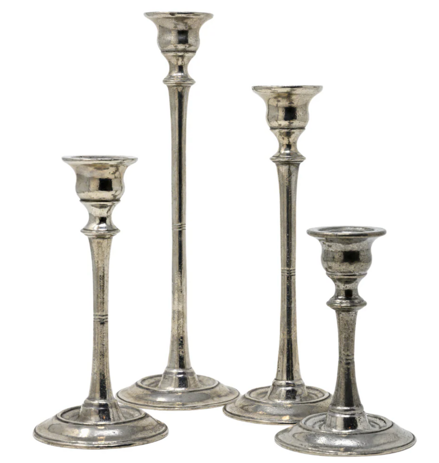 Timeless Pewter Candlesticks