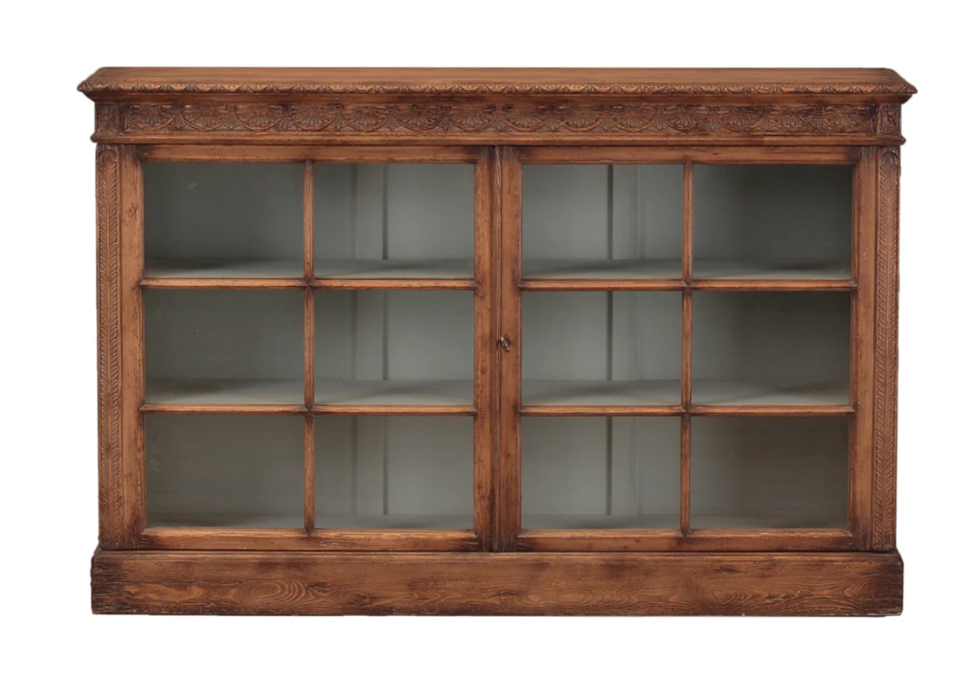 French Pine Glass Cabinet