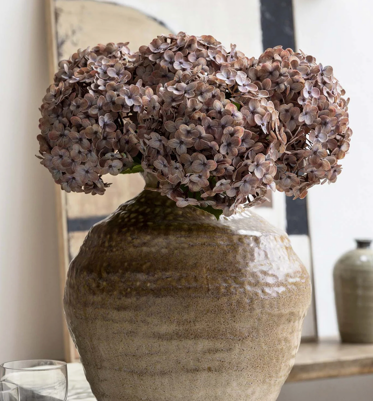 Antique Blush Real Touch Faux Hydrangea