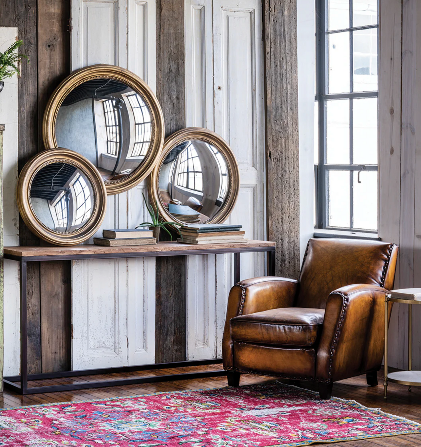 Paris Flea Market Leather Chair