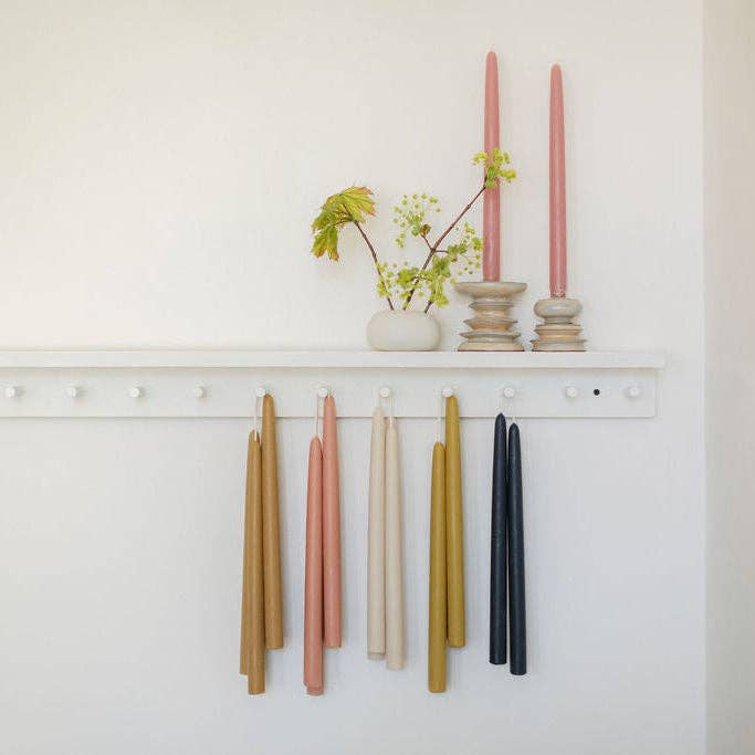 The Floral Society - 12" Beeswax Taper Candles