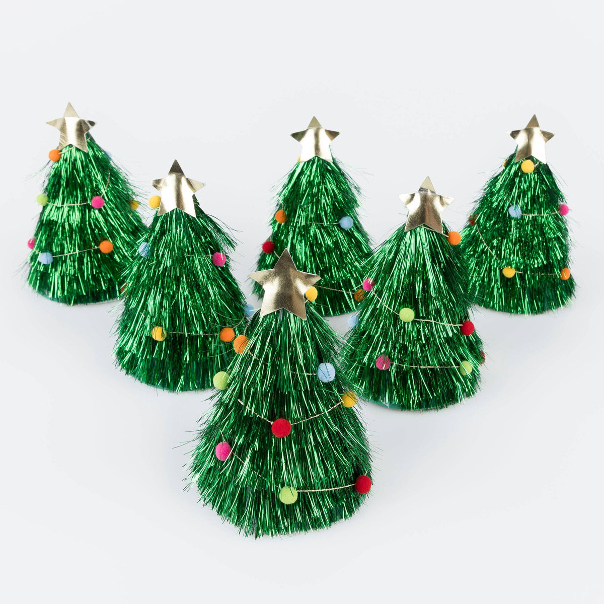 Christmas Tree Party Hats – Pack of 6