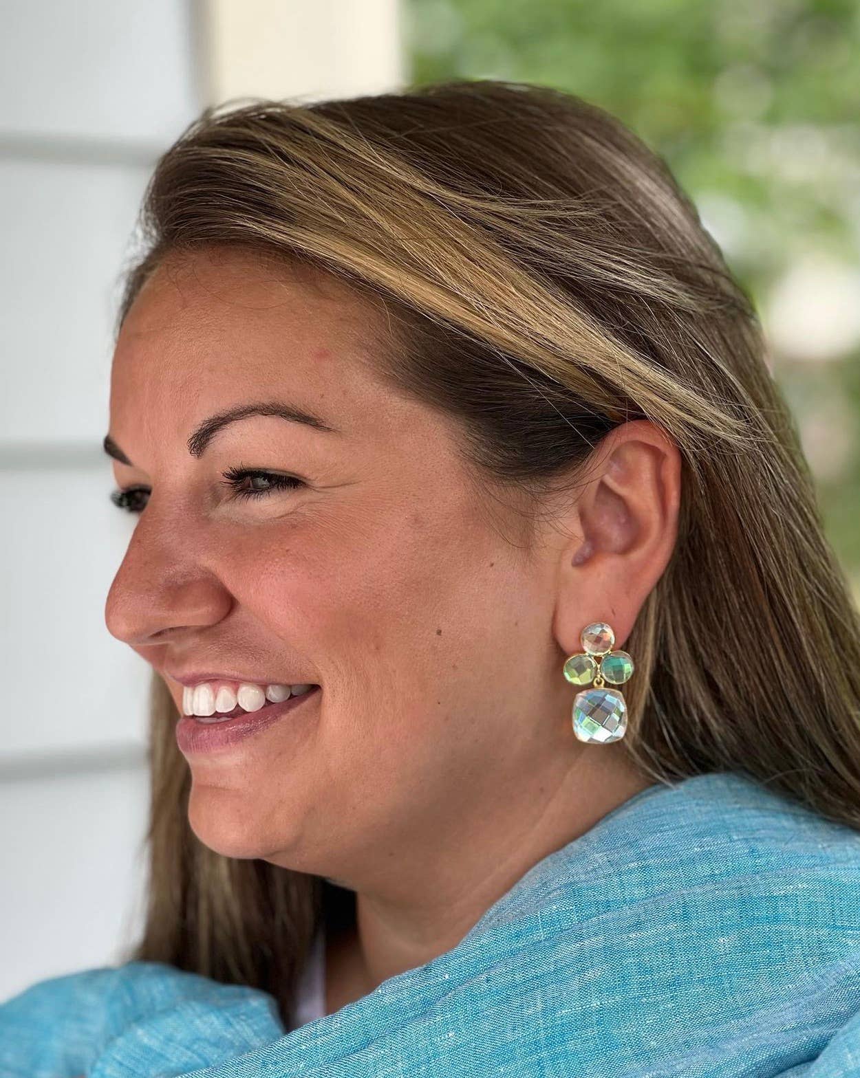 Julie Ryan Design - Seraphina Gold Plated Lightweight Dangle Earrings