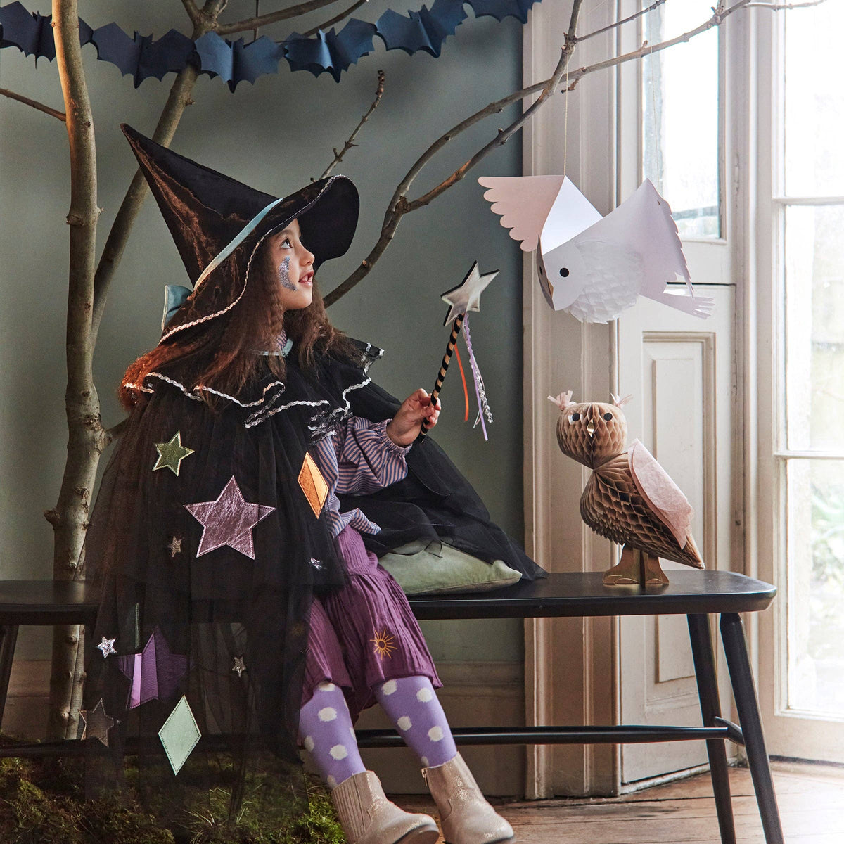 Magical Dress-Up Cape, Hat &amp; Wand Set