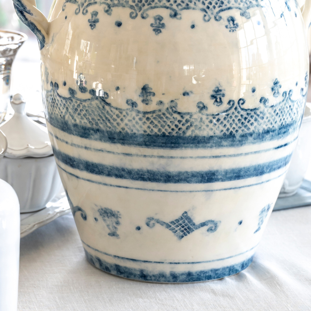 Italian Hand-painted Urn