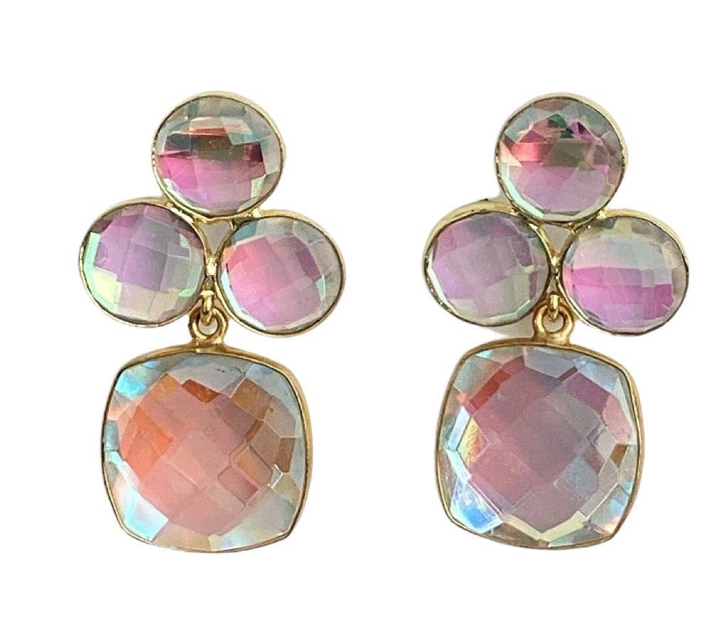 Julie Ryan Design - Seraphina Gold Plated Lightweight Dangle Earrings