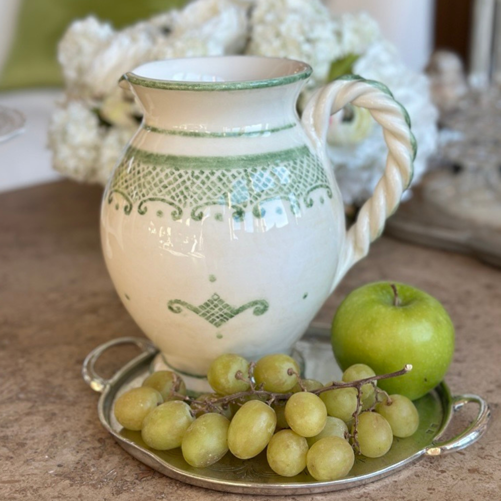 Tuscan Reverie Hand-Painted Pitcher