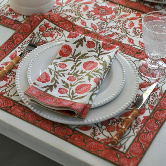 Pomegranate Placemat, set of 4