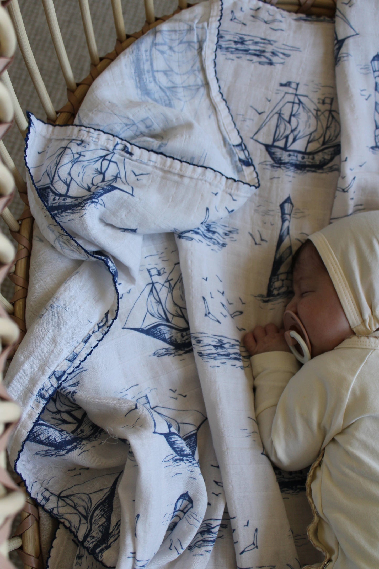 Organic Sailor Dream Muslin Blanket